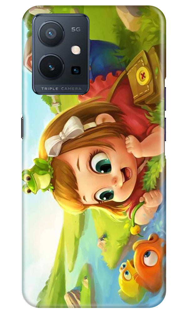 Baby Girl Mobile Back Case for Vivo Y75 5G / Vivo T1 5G (Design - 301) Baby Girl Mobile Back Case for Vivo Y75 5G / Vivo T1 5G (Design - 301)