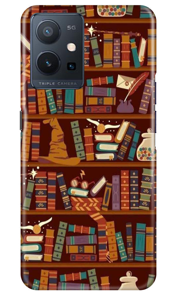 Book Shelf Mobile Back Case for Vivo Y75 5G / Vivo T1 5G (Design - 348) Book Shelf Mobile Back Case for Vivo Y75 5G / Vivo T1 5G (Design - 348)