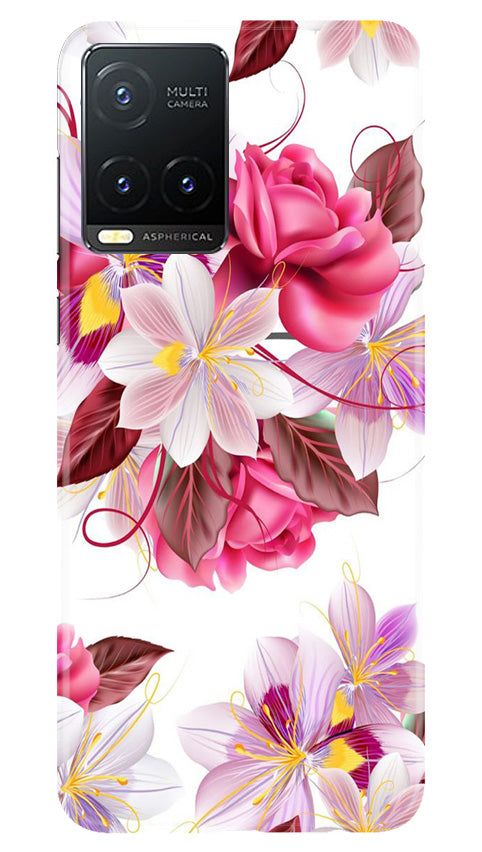 Beautiful flowers Mobile Back Case for Vivo T1X (Design - 23) Beautiful flowers Case for Vivo T1X