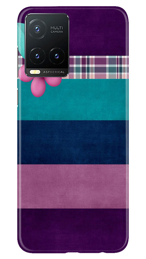 Purple Blue Mobile Back Case for Vivo T1X (Design - 37) Purple Blue Case for Vivo T1X
