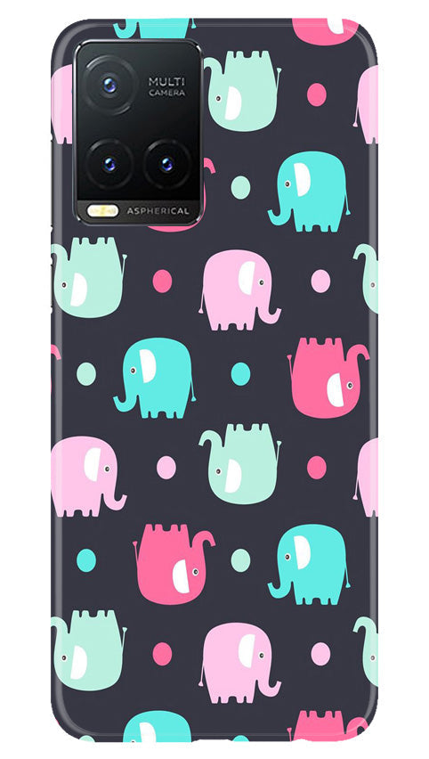 Elephant Baground Mobile Back Case for Vivo T1X (Design - 44) Elephant Baground Case for Vivo T1X