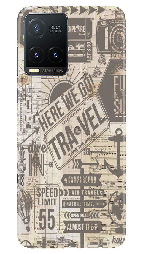 Travel Mobile Back Case for Vivo T1X (Design - 104) Travel Case for Vivo T1X (Design - 104)
