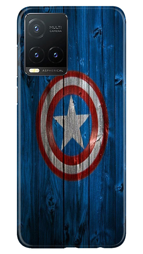 Captain America Superhero Mobile Back Case for Vivo T1X (Design - 118) Captain America Superhero Case for Vivo T1X (Design - 118)