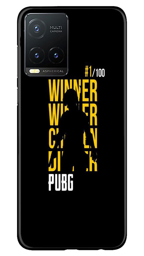 Pubg Winner Winner Mobile Back Case for Vivo T1X (Design - 146) Pubg Winner Winner Case for Vivo T1X (Design - 146)