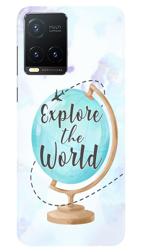 Explore the World Mobile Back Case for Vivo T1X (Design - 176) Explore the World Case for Vivo T1X (Design No. 176)