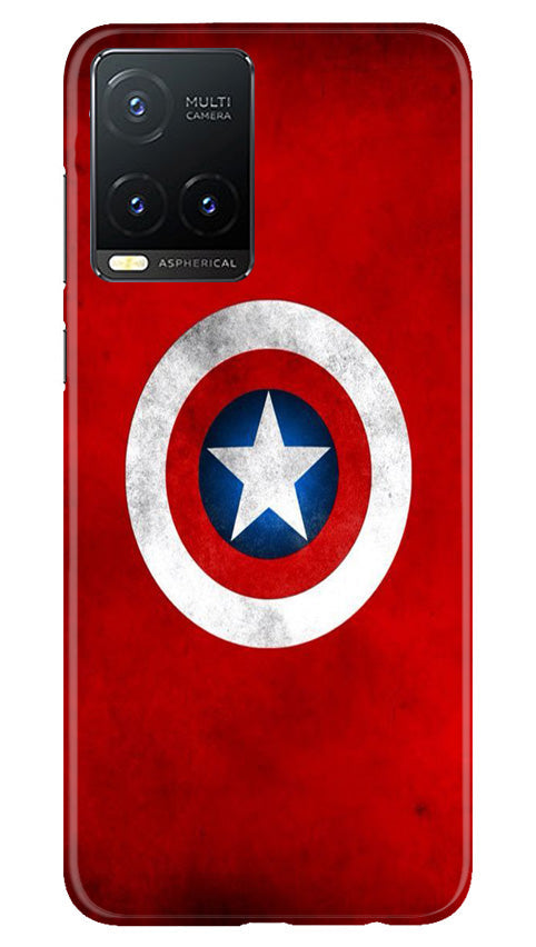 Captain America Mobile Back Case for Vivo T1X (Design - 249) Captain America Case for Vivo T1X (Design No. 218)