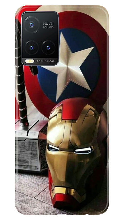 Ironman Captain America Mobile Back Case for Vivo T1X (Design - 223) Ironman Captain America Case for Vivo T1X (Design No. 223)