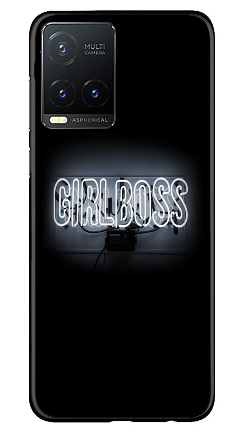 Girl Boss Black Mobile Back Case for Vivo T1X (Design - 237) Girl Boss Black Case for Vivo T1X (Design No. 237)