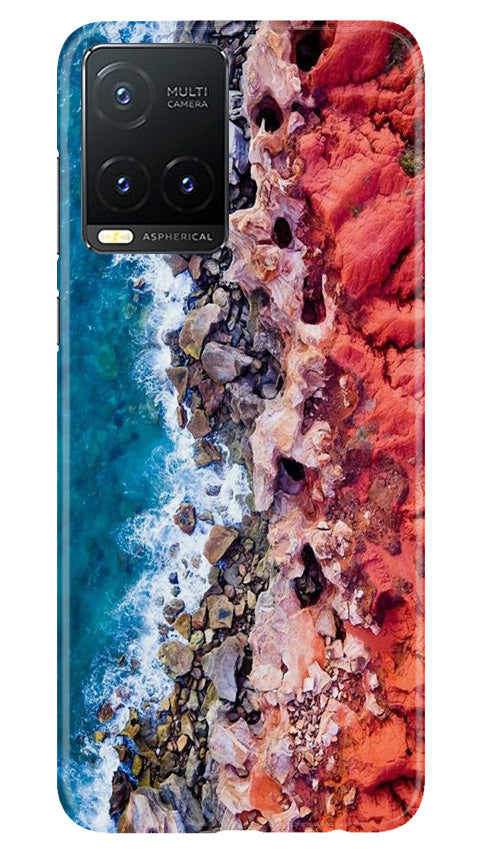 Sea Shore Mobile Back Case for Vivo T1X (Design - 242) Sea Shore Case for Vivo T1X (Design No. 242)