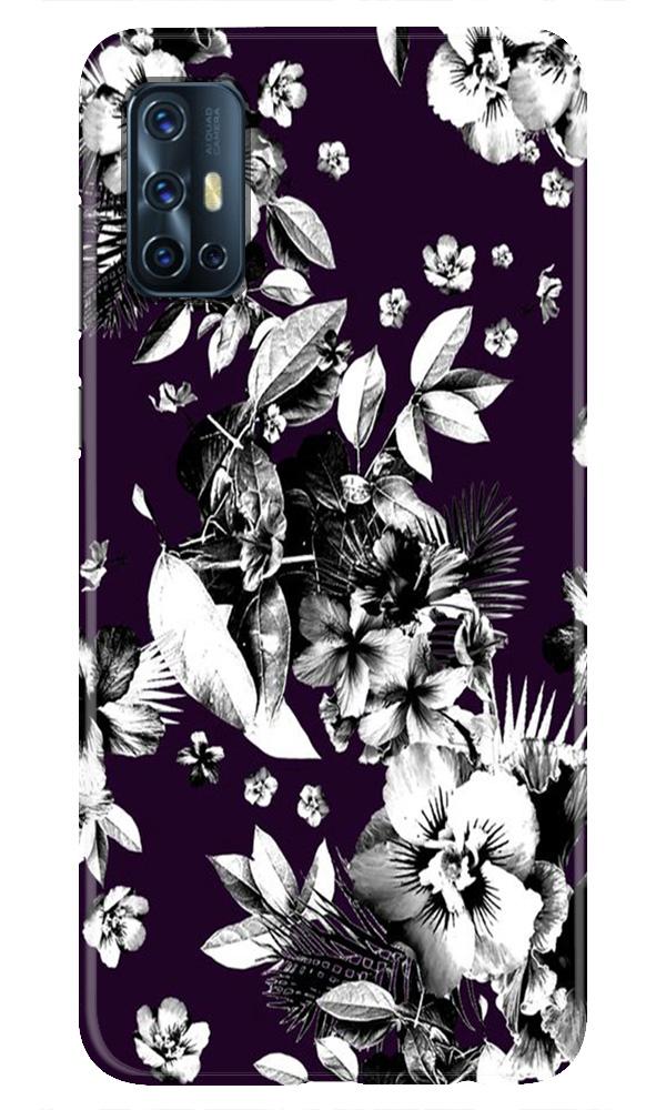 white flowers Mobile Back Case for Vivo V17 (Design - 7) white flowers Case for Vivo V17