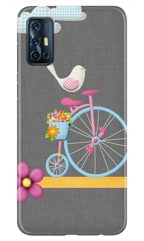 Sparron with cycle Mobile Back Case for Vivo V17 (Design - 34) Sparron with cycle Case for Vivo V17