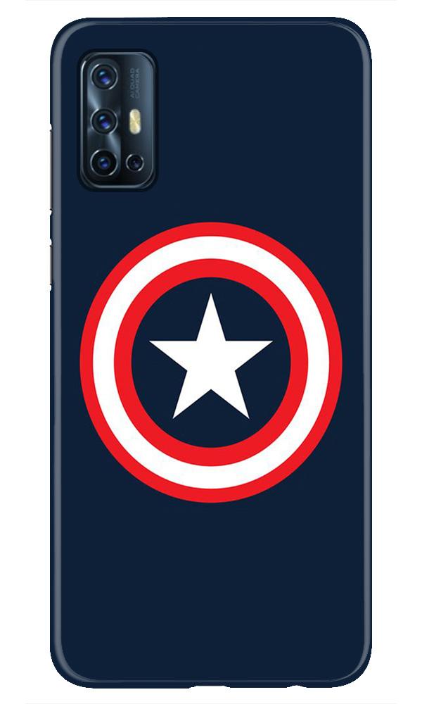 Captain America Mobile Back Case for Vivo V17 (Design - 42) Captain America Case for Vivo V17