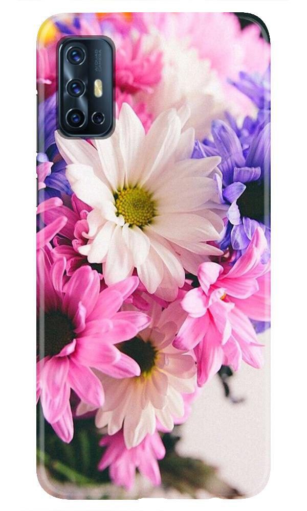 Coloful Daisy Mobile Back Case for Vivo V17 (Design - 73) Coloful Daisy Case for Vivo V17