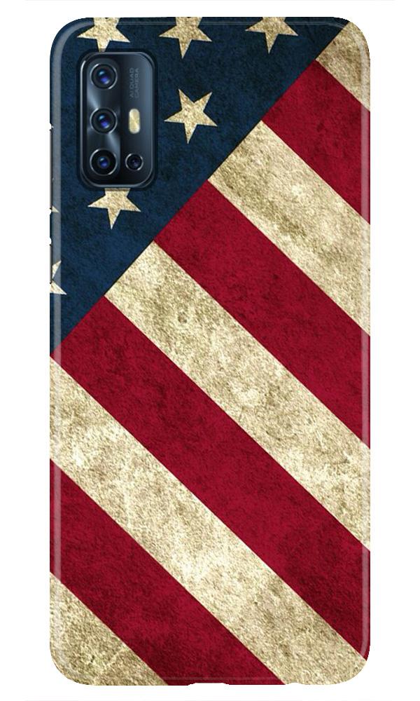 America Mobile Back Case for Vivo V17 (Design - 79) America Case for Vivo V17