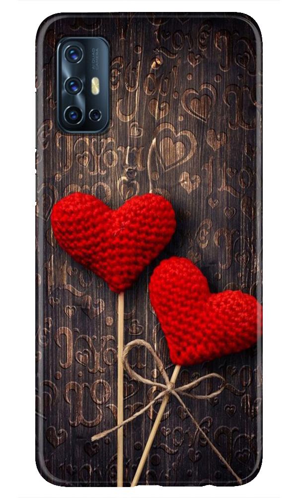 Red Hearts Mobile Back Case for Vivo V17 (Design - 80) Red Hearts Case for Vivo V17