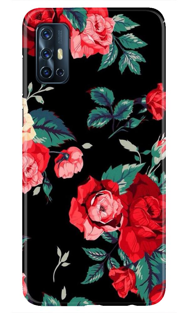 Red Rose2 Mobile Back Case for Vivo V17 (Design - 81) Red Rose2 Case for Vivo V17