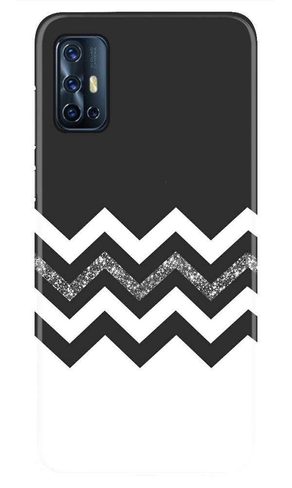 Black white Pattern2Mobile Back Case for Vivo V17 (Design - 83) Black white Pattern2Case for Vivo V17