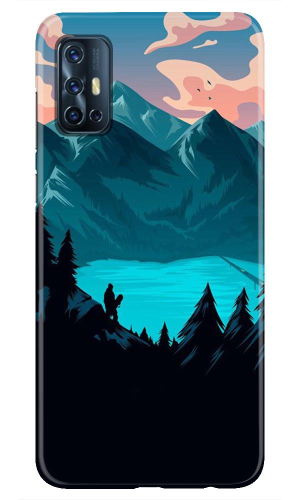 Mountains Mobile Back Case for Vivo V17 (Design - 186) Mountains Case for Vivo V17 (Design - 186)