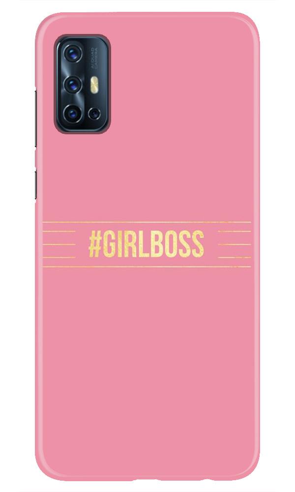Girl Boss Pink Mobile Back Case for Vivo V17 (Design - 263) Girl Boss Pink Case for Vivo V17 (Design No. 263)