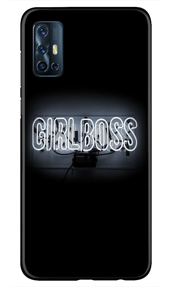 Girl Boss Black Mobile Back Case for Vivo V17 (Design - 268) Girl Boss Black Case for Vivo V17 (Design No. 268)