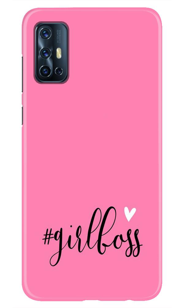 Girl Boss Pink Mobile Back Case for Vivo V17 (Design - 269) Girl Boss Pink Case for Vivo V17 (Design No. 269)