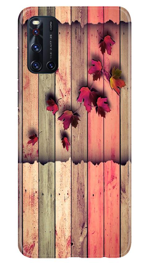 Wooden look2 Mobile Back Case for Vivo V19 (Design - 56) Wooden look2 Case for Vivo V19
