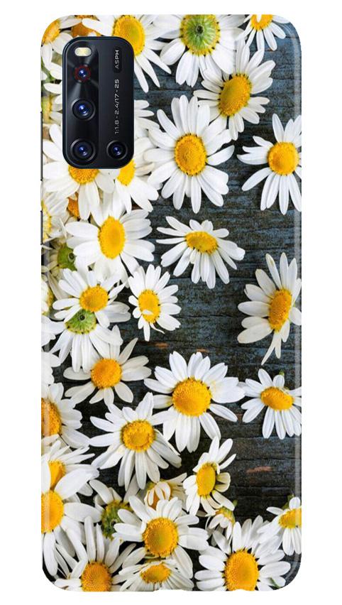White flowers2 Mobile Back Case for Vivo V19 (Design - 62) White flowers2 Case for Vivo V19