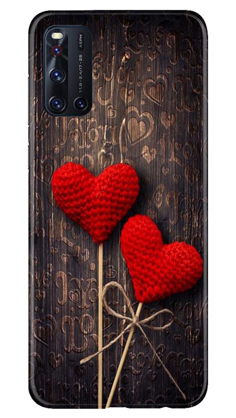 Red Hearts Mobile Back Case for Vivo V19 (Design - 80) Red Hearts Case for Vivo V19