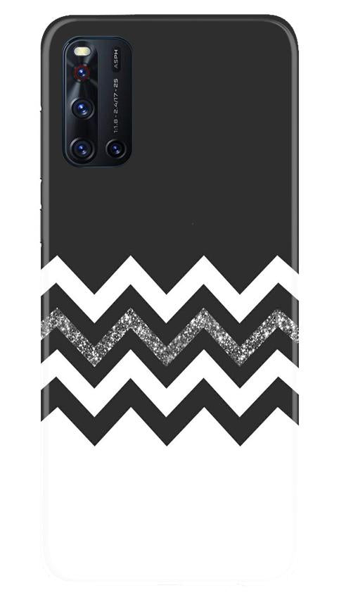 Black white Pattern2Mobile Back Case for Vivo V19 (Design - 83) Black white Pattern2Case for Vivo V19