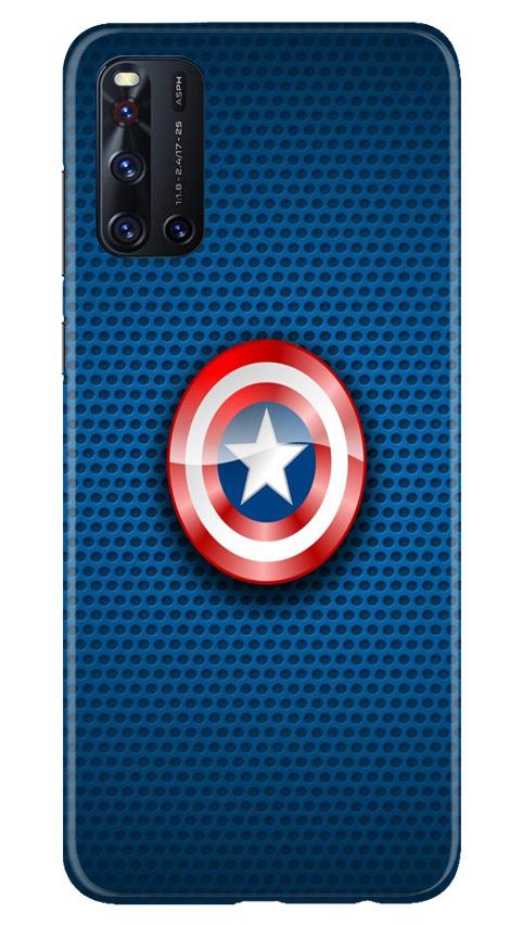 Captain America Shield Mobile Back Case for Vivo V19 (Design - 253) Captain America Shield Case for Vivo V19 (Design No. 253)