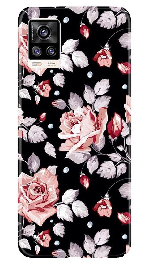 Pink rose Mobile Back Case for Vivo V20 Pro (Design - 12) Pink rose Case for Vivo V20 Pro