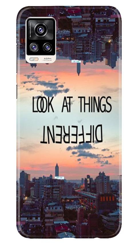 Look at things different Mobile Back Case for Vivo V20 (Design - 99) Look at things different Case for Vivo V20