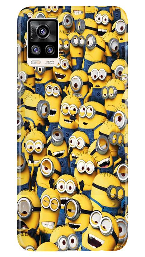 Minions Mobile Back Case for Vivo V20 (Design - 126) Minions Case for Vivo V20 (Design - 126)