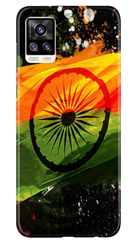 Indian Flag Mobile Back Case for Vivo V20 (Design - 137) Indian Flag Case for Vivo V20 (Design - 137)