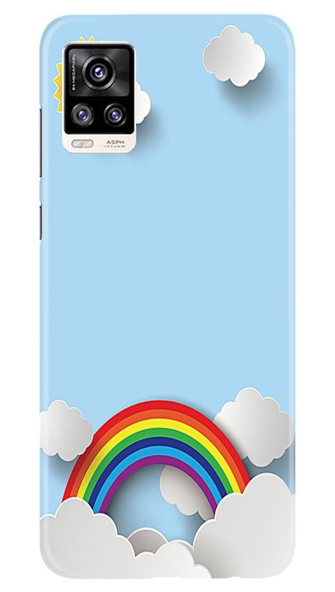 Rainbow Mobile Back Case for Vivo V20 (Design - 225) Rainbow Case for Vivo V20 (Design No. 225)