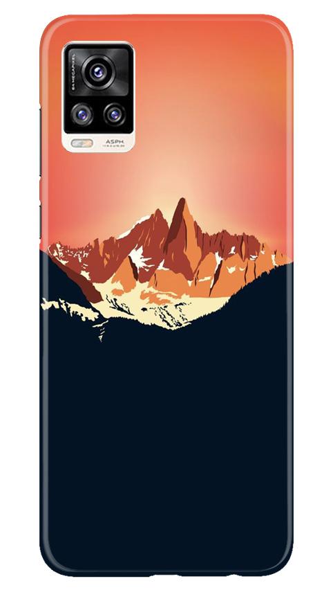 Mountains Mobile Back Case for Vivo V20 (Design - 227) Mountains Case for Vivo V20 (Design No. 227)