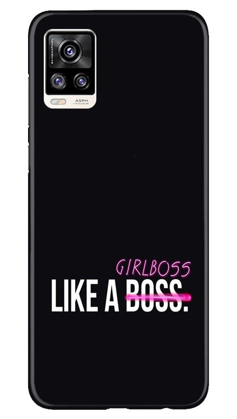 Like a Girl Boss Mobile Back Case for Vivo V20 Pro (Design - 265) Like a Girl Boss Case for Vivo V20 Pro (Design No. 265)