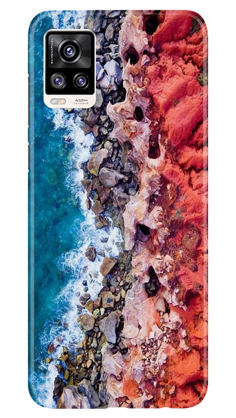 Sea Shore Mobile Back Case for Vivo V20 (Design - 273) Sea Shore Case for Vivo V20 (Design No. 273)