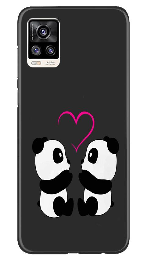 Panda Love Mobile Back Case for Vivo V20 Pro (Design - 398) Panda Love Mobile Back Case for Vivo V20 Pro (Design - 398)