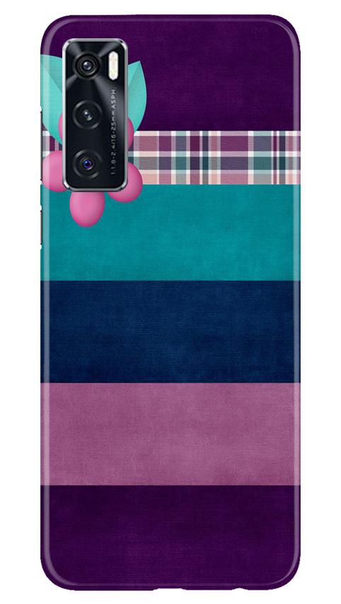 Purple Blue Mobile Back Case for Vivo V20 SE (Design - 37) Purple Blue Case for Vivo V20 SE