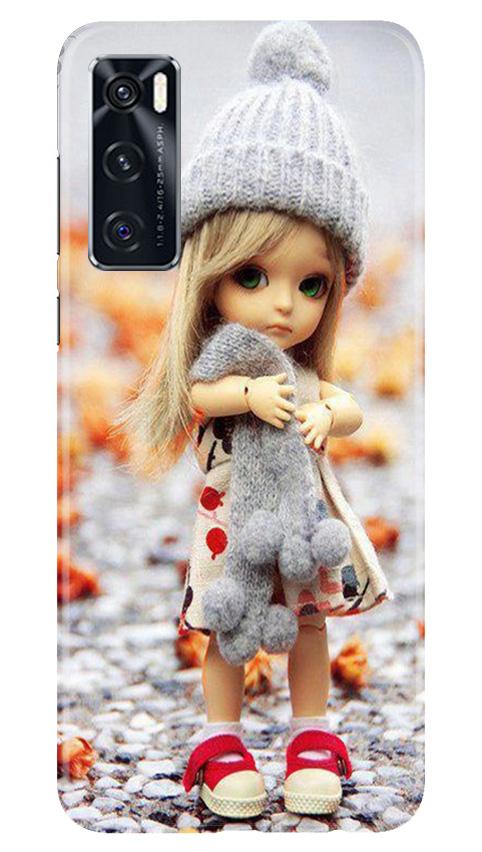 Cute Doll Mobile Back Case for Vivo V20 SE (Design - 93) Cute Doll Case for Vivo V20 SE