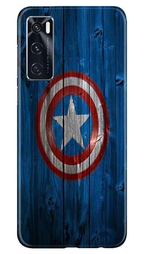 Captain America Superhero Mobile Back Case for Vivo V20 SE (Design - 118) Captain America Superhero Case for Vivo V20 SE (Design - 118)