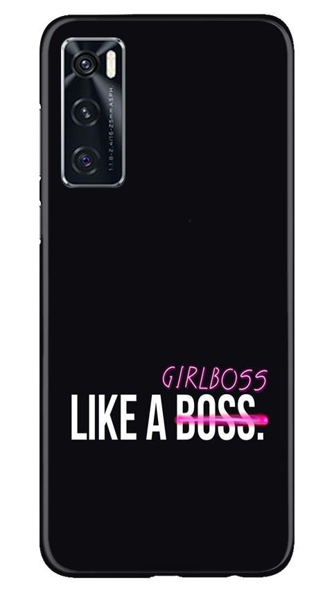 Like a Girl Boss Mobile Back Case for Vivo V20 SE (Design - 265) Like a Girl Boss Case for Vivo V20 SE (Design No. 265)