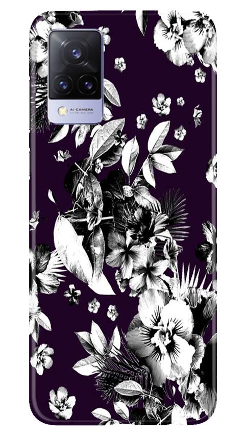 white flowers Mobile Back Case for Vivo V21 5G (Design - 7) white flowers Case for Vivo V21 5G
