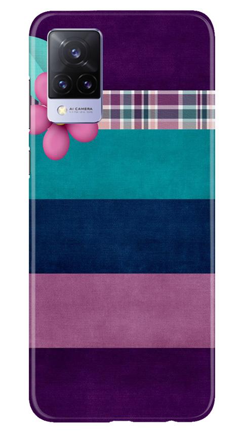 Purple Blue Mobile Back Case for Vivo V21 5G (Design - 37) Purple Blue Case for Vivo V21 5G