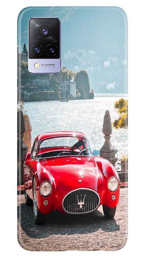 Vintage Car Mobile Back Case for Vivo V21 5G (Design - 51) Vintage Car Case for Vivo V21 5G