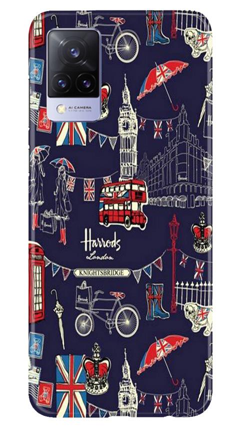 Love London Mobile Back Case for Vivo V21 5G (Design - 75) Love London Case for Vivo V21 5G