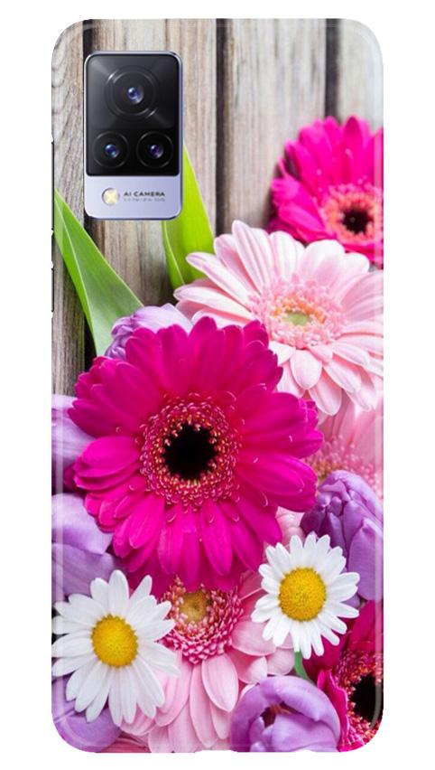 Coloful Daisy2 Mobile Back Case for Vivo V21 5G (Design - 76) Coloful Daisy2 Case for Vivo V21 5G