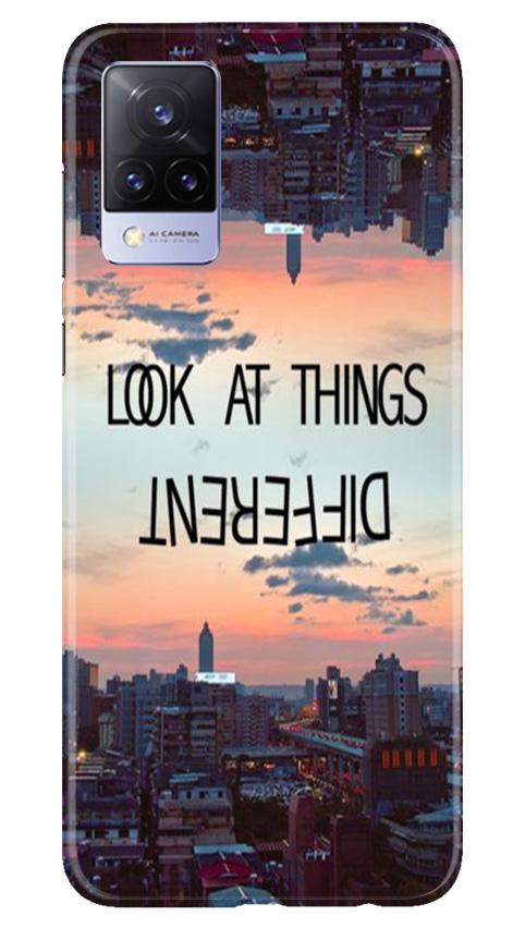 Look at things different Mobile Back Case for Vivo V21 5G (Design - 99) Look at things different Case for Vivo V21 5G