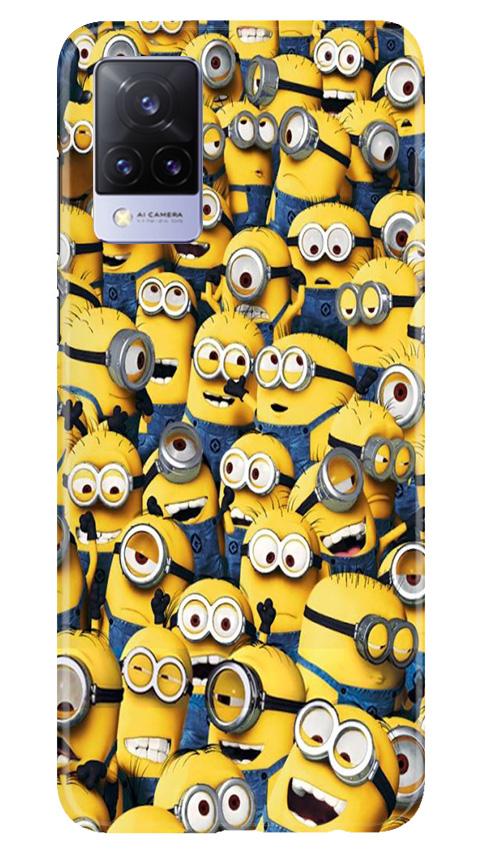 Minions Mobile Back Case for Vivo V21 5G (Design - 126) Minions Case for Vivo V21 5G (Design - 126)